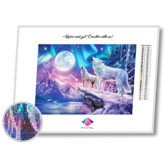 Howling at Stars Diamond painting kit