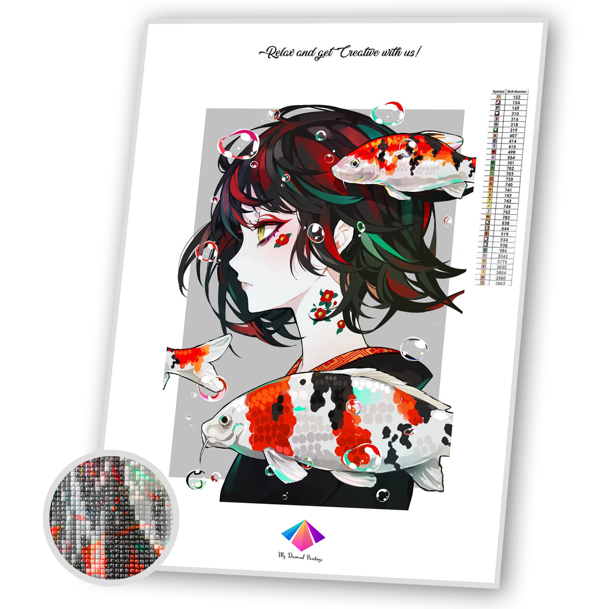 Koi AnimeDiamond painting kit