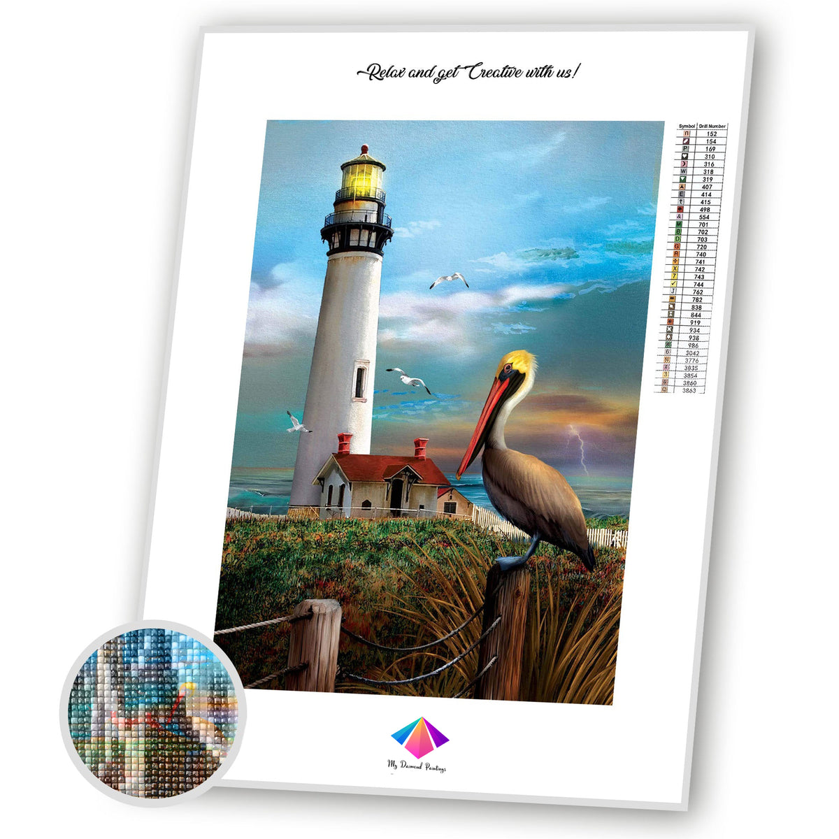 Lighthouse Friends Diamond painting kit