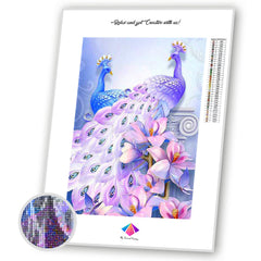 Lilac Feathers Diamond painting kit