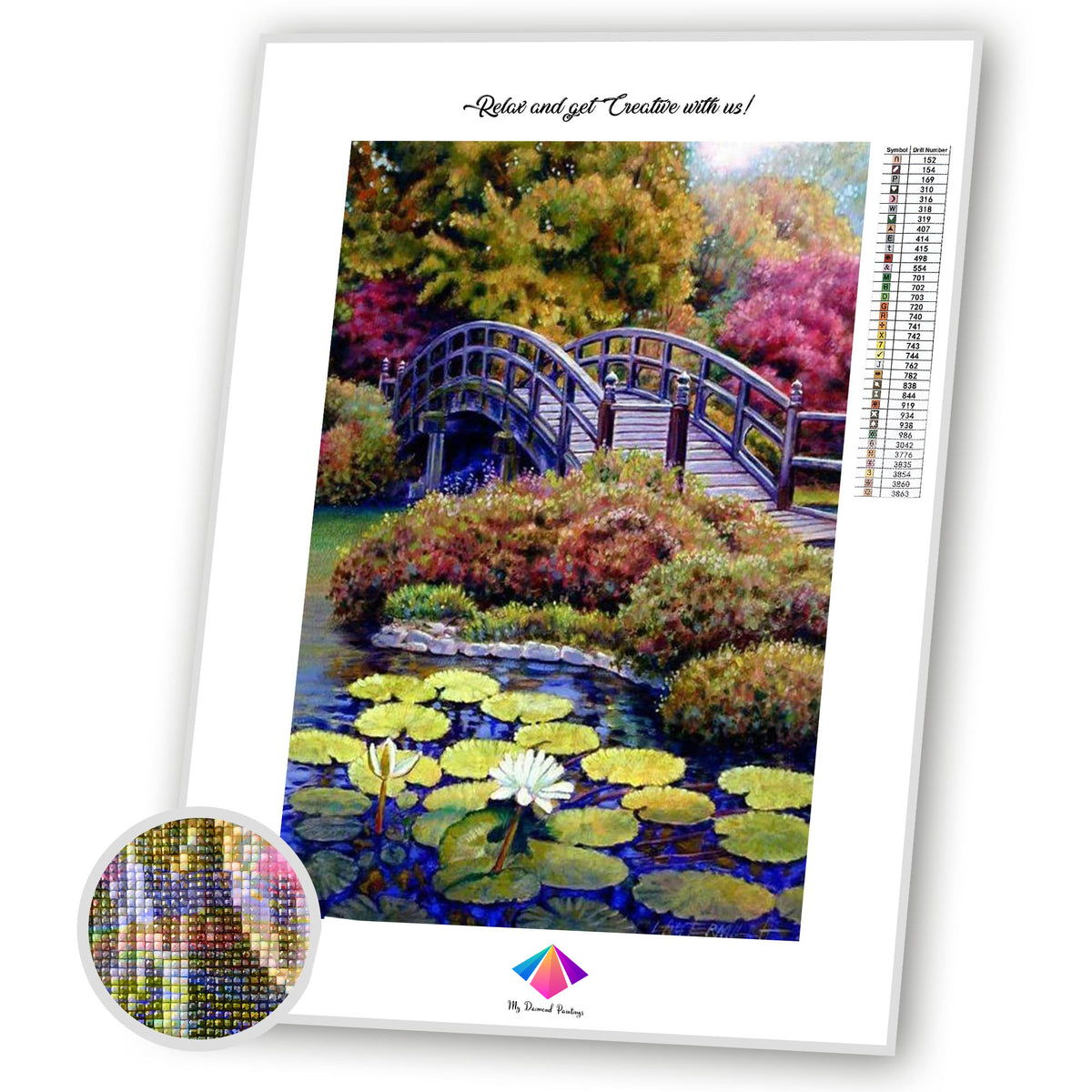 Lily Pad Gardens Diamond painting kit