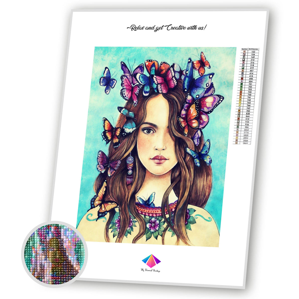 Mariposa Diamond painting kit