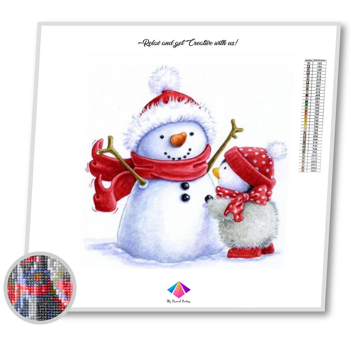 My Snowman Diamond painting kit