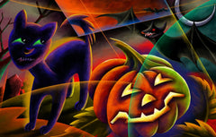 Abstract Halloween Diamond painting kit