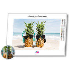 Pineapple Pals Diamond painting kit