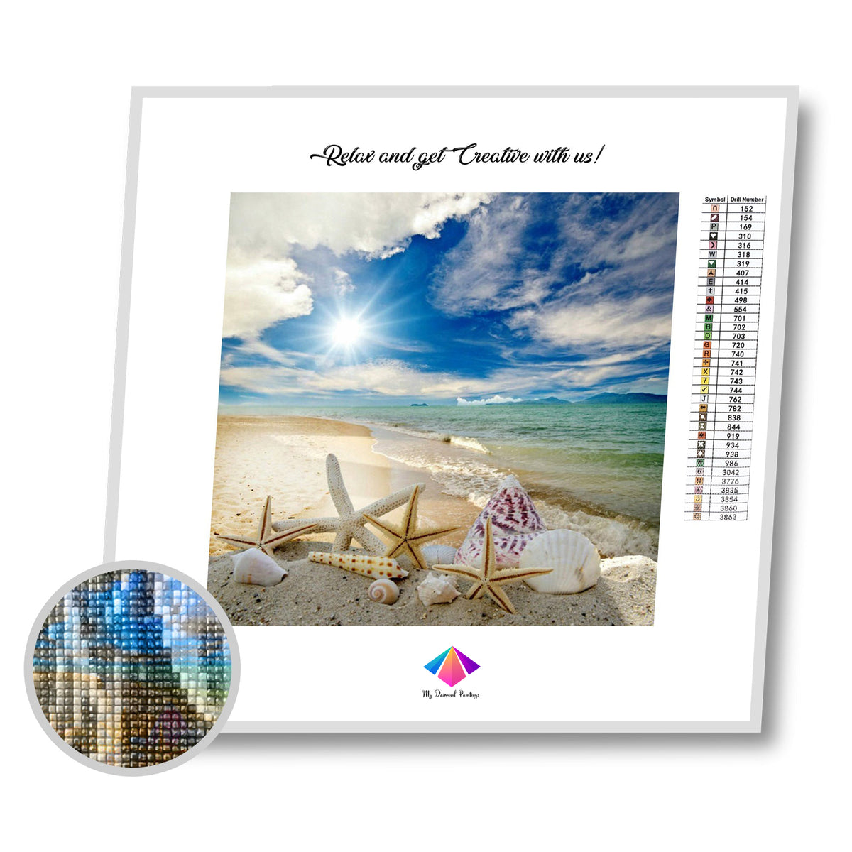 Sea Shells Diamond Painting Kit