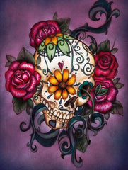 Skulls and Roses Diamond Painting Kit