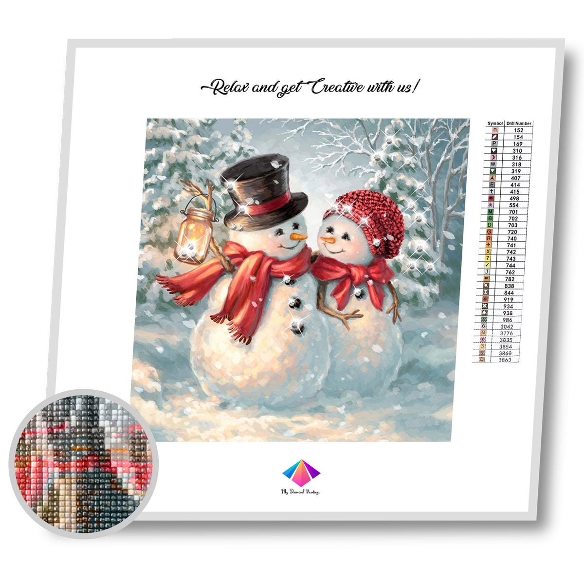 Smiles in The Snow Diamond Painting Kit