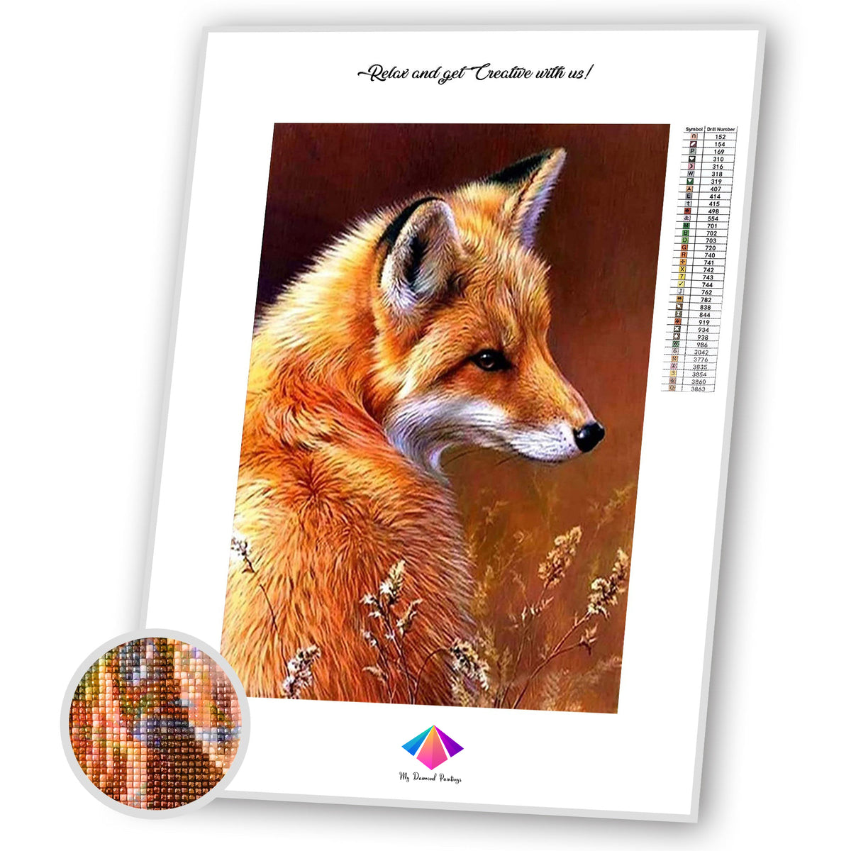 Springtime Fox Diamond Painting Kit