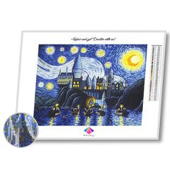 A Starry and Magical Night Diamond painting kit