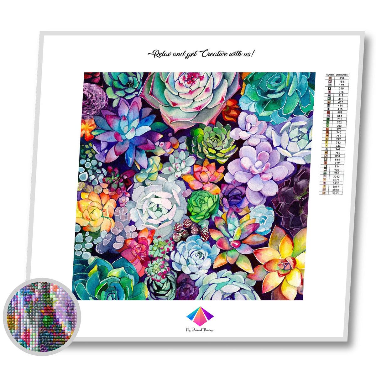 Succulent Dreams Diamond Painting Kit