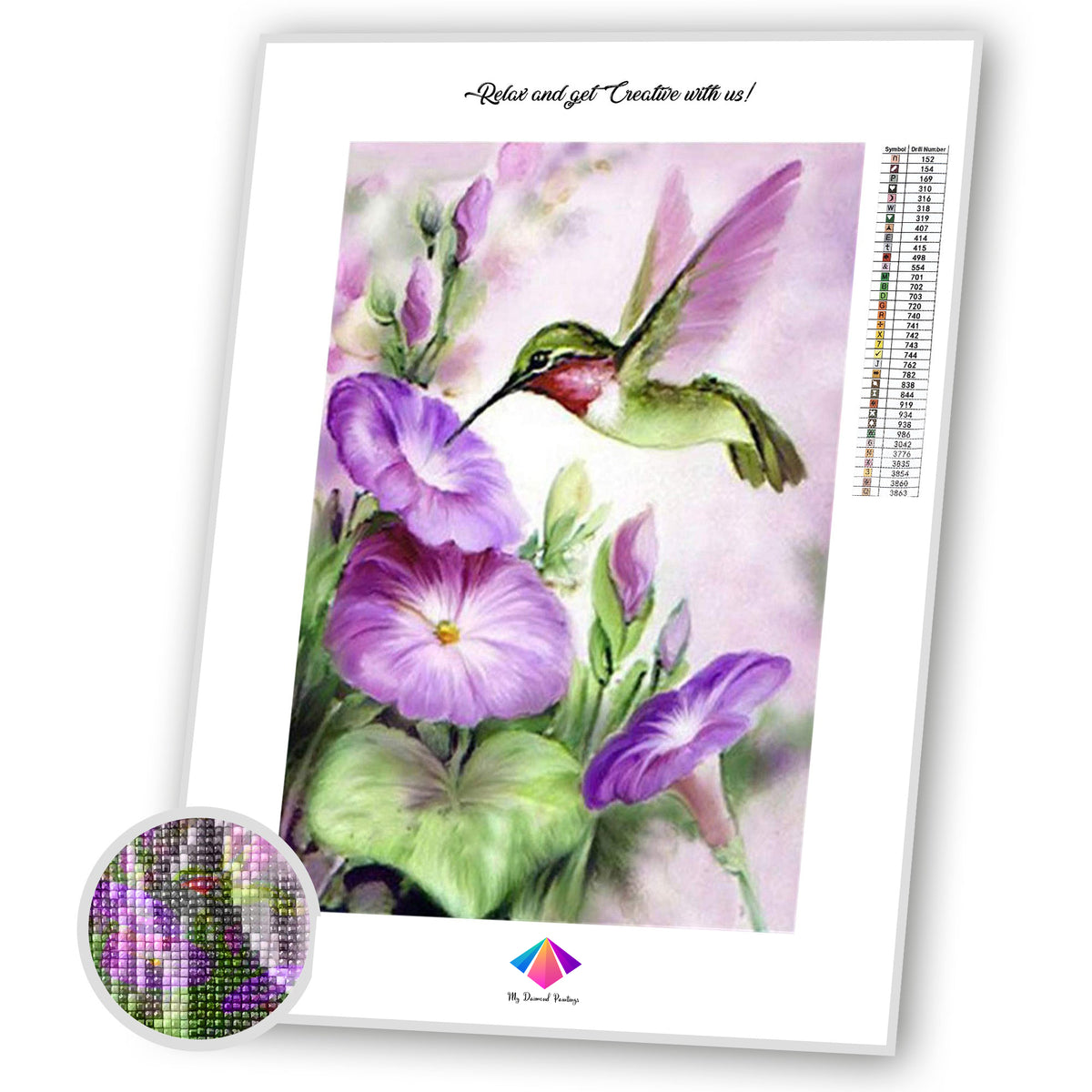 Sweet Hummingbird Diamond Painting Kit