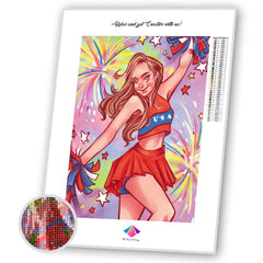 Team Red, White and Blue Diamond Painting Kit