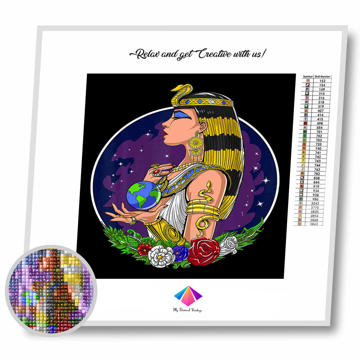 Cleopatra Diamond painting kit