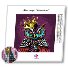 Owl King Diamond Painting Kit