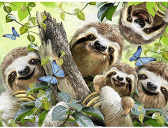 Happy Sloths Diamond painting kit