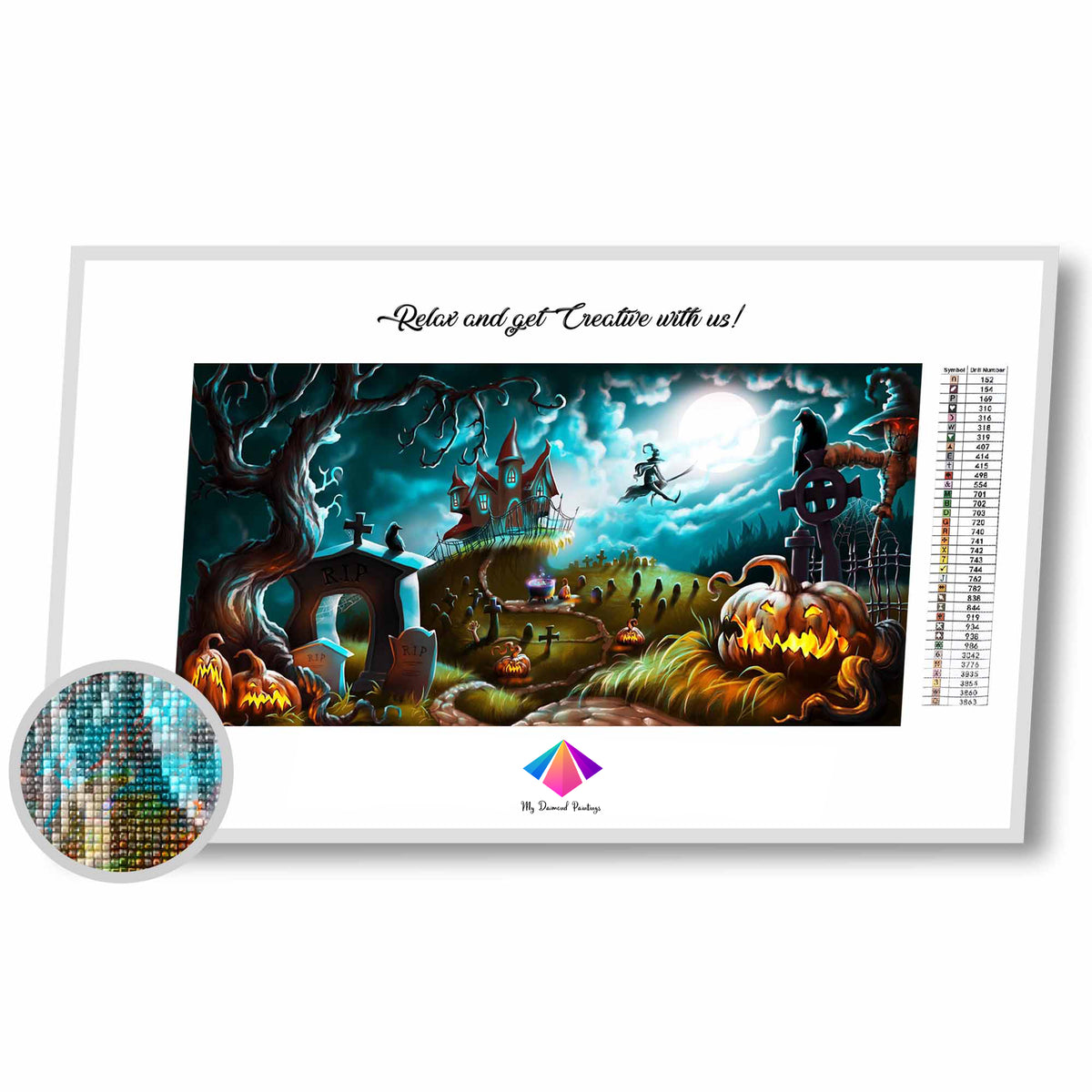 Haunted Graveyard Diamond painting kit