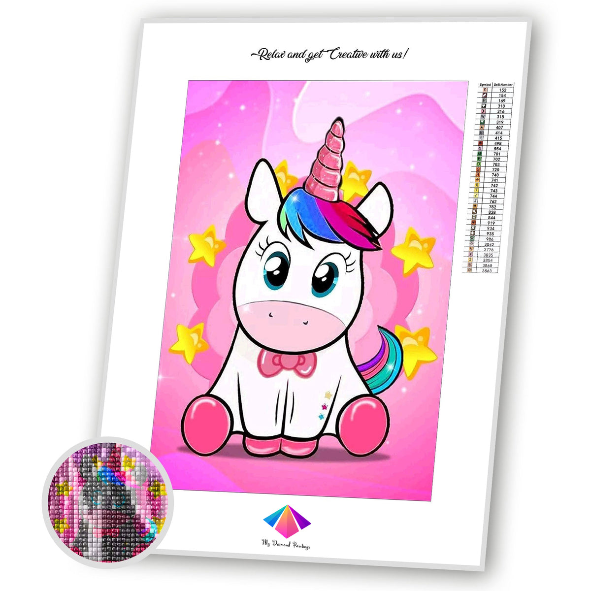 Baby Unicorn Diamond painting kit