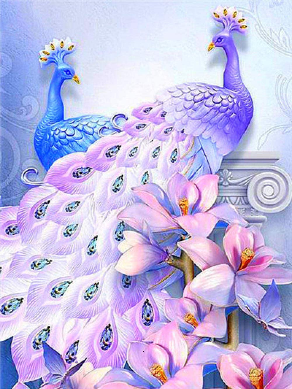 Lilac Feathers Diamond painting kit