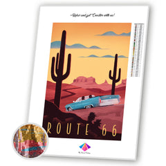 Route 66 Diamond Painting Kit