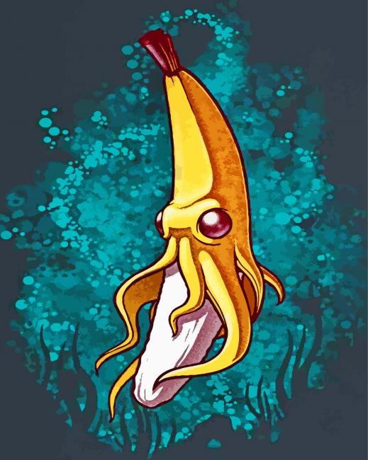 Banana Squid  Diamond painting kit