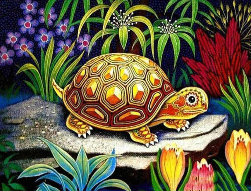 Jungle Turtle Diamond painting kit