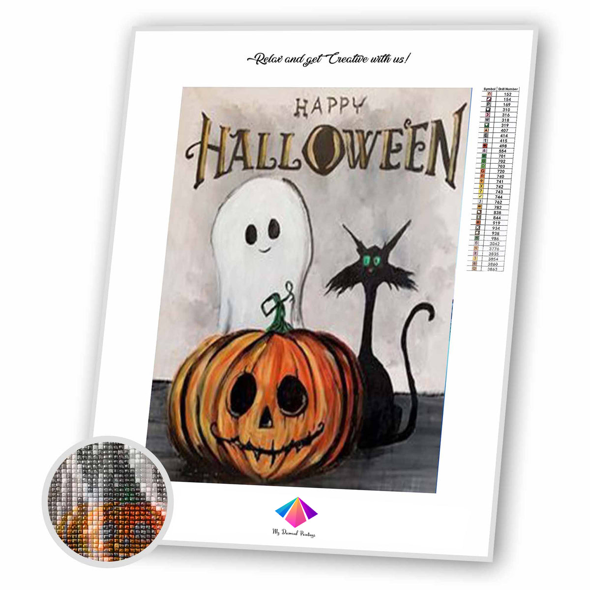 Happy Halloween Diamond painting kit