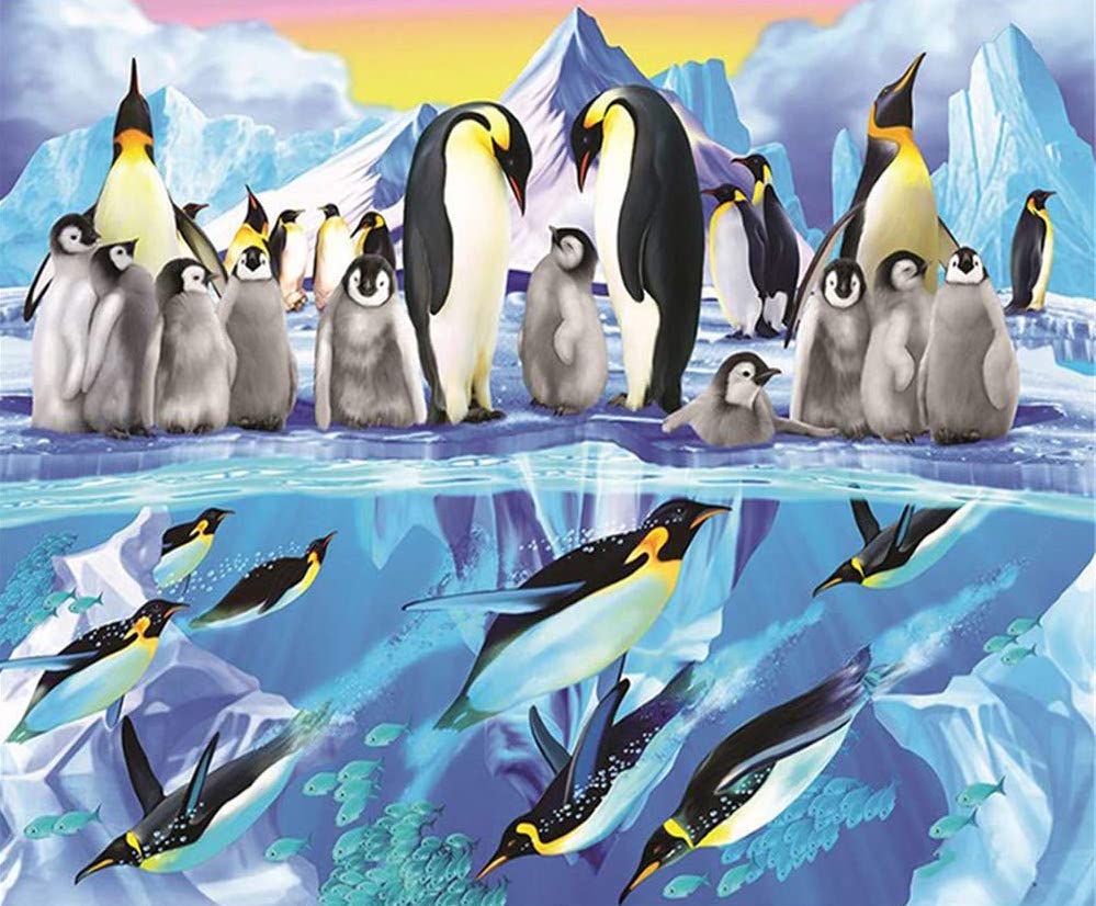 Penguins in Antarctica Diamond painting kit