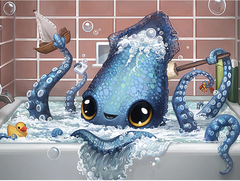 Soapy Squid Diamond Painting Kit