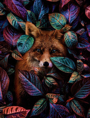 Metal Fox Diamond painting kit