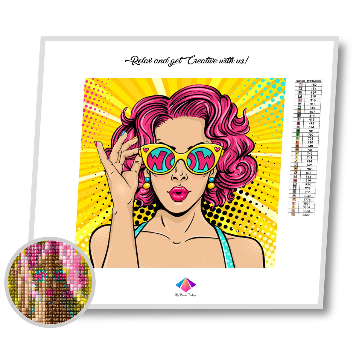 Wow Pop Art Diamond Paintings Kit