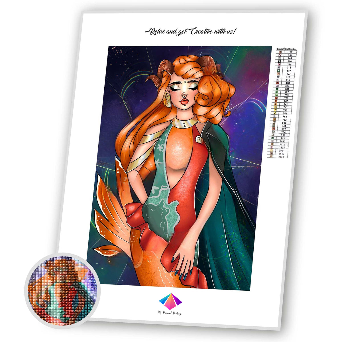 Florence Mother Earth: Capricorn Diamond painting kit