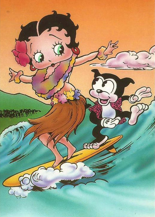 Betty Boop in Hawaii  Diamond painting kit