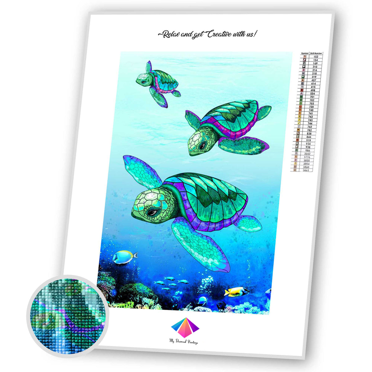 First Swim Diamond painting kit