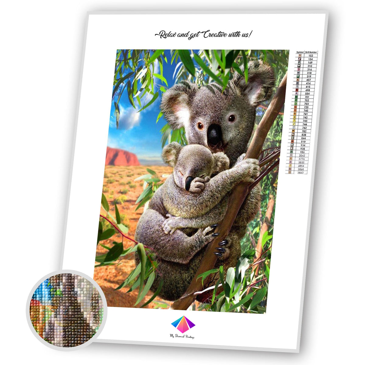 Mother Koala Diamond painting kit