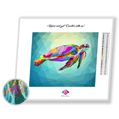 Vector Turtle Diamond Paintings Kit